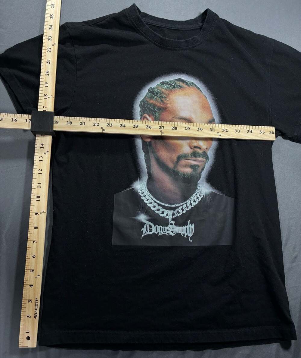 Dogg Supply by Snoop Dogg Black Portrait Graphic Crew Neck T-Shirt